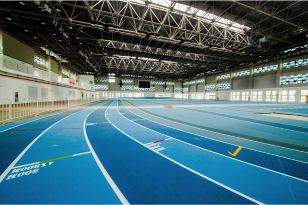 The track at Nanjing's Cube Indoor Athletics Facility (LOC)