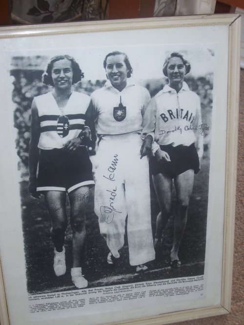 Ibolya CsÃ¡k, Elfriede Kaum and Dorothy  1936 medallists.JPG