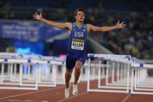 Devon Allen shuttle hurdles - Roger Sedres.JPG
