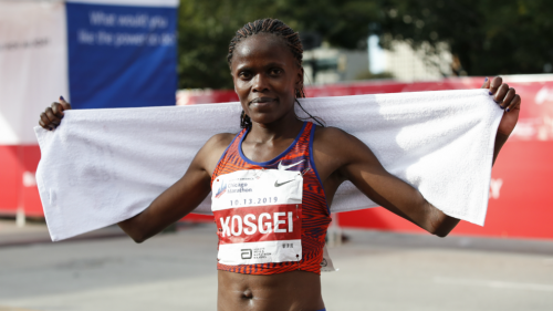 Image 2- Kenyan Brigid Kosgei, marathon world record holder. Photo credits - Bank of America Chicago Marathon.png