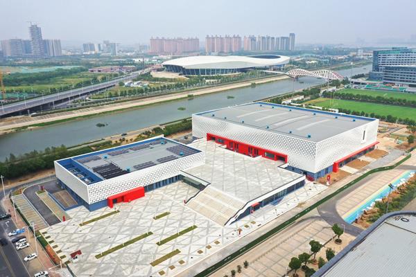 Nanjing's Cube, venue for the World Athletics Indoor Championships Nanjing 2020 (LOC)