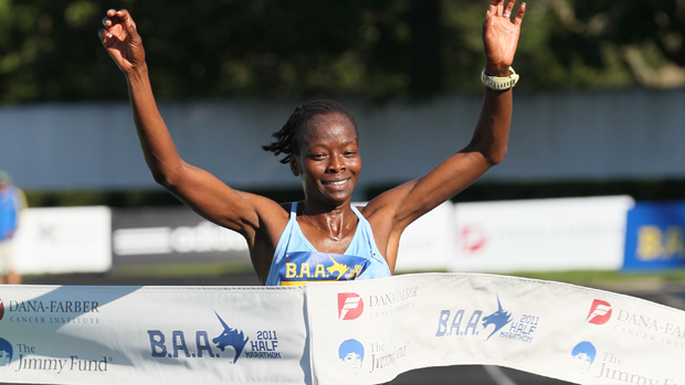 Janet Cherobon-Bawcom Wins 2011 B.A.A. Half Marathon (Photorun.net).png