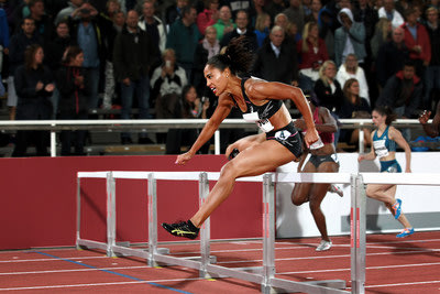Competing as an ASICS athlete for the first time, Queen Harrison placed first in the 100-meter hurdles at the Stockholm Diamond League meet on Thursday, August 21.