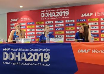 2019 Doha WC Presser Diary (from the archives): Women’s Pole Vault: Siderova, Morris and Stefanidi speak on the amazing pole vault competition in Doha