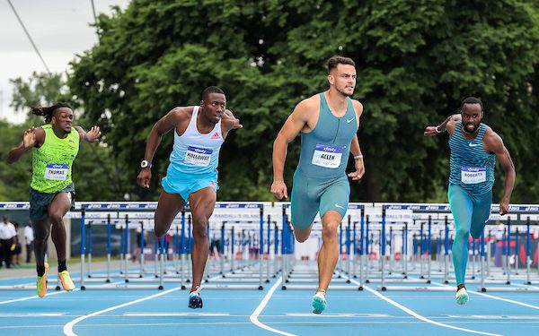 2022 USATF NY Grand Prix: Devon Allen battles Grant Holloway, takes the win and runs #3 all time with 12.84!