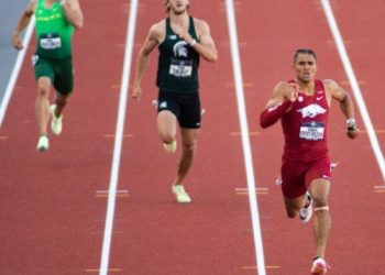2022 NCAA Outdoor Track & Field Championships, D 1: Men’s decathlon, day one, by Elias Esquivel, SOJC Track Bureau