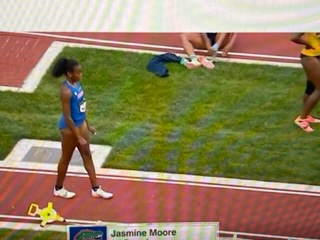 2022 NCAA Outdoor Track & Field Champs, D I, day 2: Jasmine Moore wins Long Jump Thursday evening! by McKenzie Days, SOJC Track Bureau