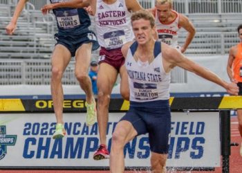 2022 NCAA Outdoor Track & Field Champs, D I, Day 3: Ahmed Jaziri wins fastest steeple since 1979 in close finish! by Aaron Heisen, SOJC Track Bureau
