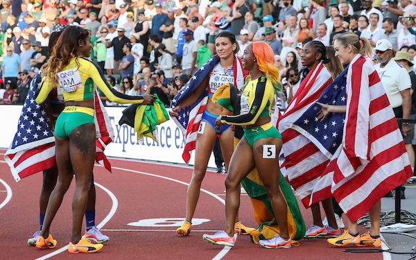 Oregon 22 World Athletics Champs, Day Nine: The U.S. upsets Jamaica and Canada upsets U.S. !