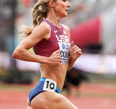 Oregon 22 World Athletics Champs, Day 2, Emma Coburn, steeplechase, Mixed Zone Interview
