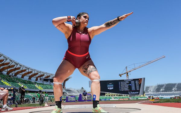 2022 USATF Outdoor Champs: Chase Ealey lets the orb rip! A world leader for Chase at 20.50 meters in the shot put!