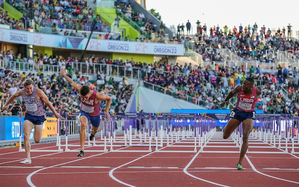 Oregon 22 World Athletics Champs: Day Three: Jamaicans Sweep W100 meters!