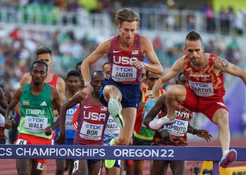 Oregon 22 World Athletics Champs, Day Four : Evan Jager finishes sixth in a tactical steeplechase