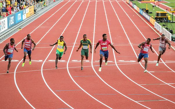 Oregon 22 World Athletics Champs, Day Two: USA Men Sweep 100m medals as Kerley, Bracy, Bromell go 1,2,3!