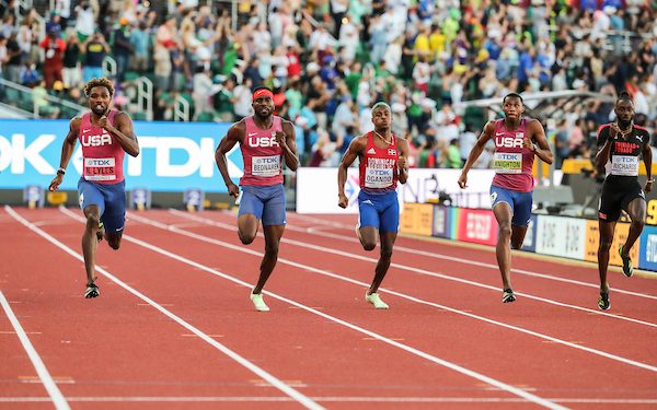 Oregon 22 World Athletics Champs, Day Seven: Furlong Fury: Jamaican Women & USA Men put on a Show!