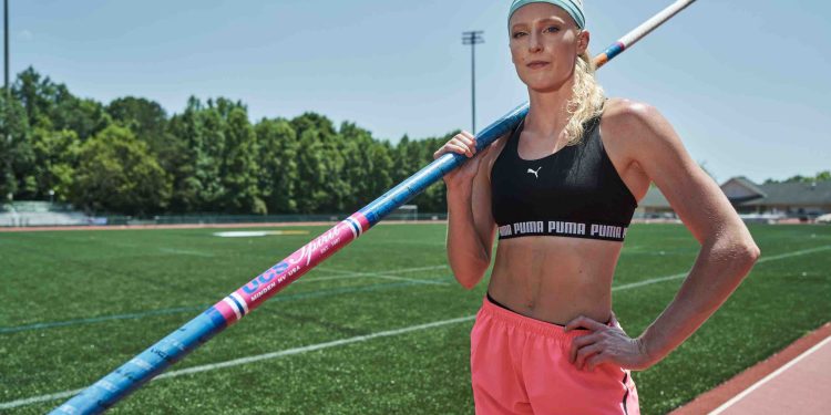 Oregon 22 World Athletics Champs, Day 3, Sandi Morris, silver medalist, Women’s pole vault,  Mixed Zone Interview