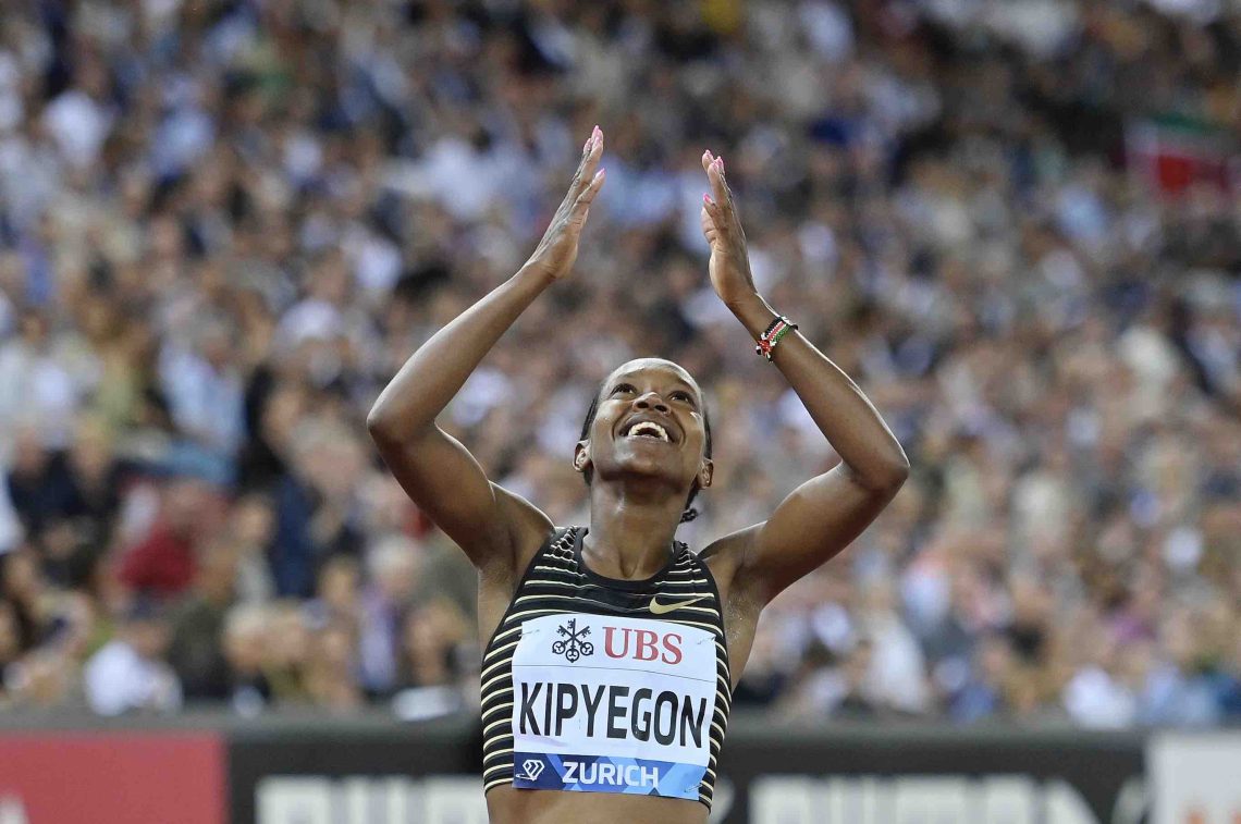 World Record in the Women's 1,500 meters by Faith Kipyegon! (349.11 WR