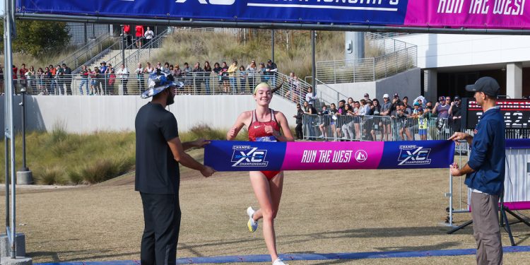 Sadie Englehardt and Samuel Hansen Capture First Place Titles in the 43rd Annual Champs Sports Cross Country Championships West Regional