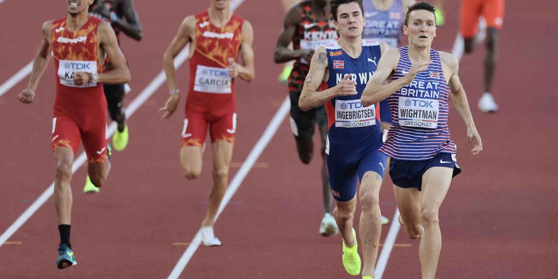 “Jake Wightman is world champion and he’s our son and we coach him”.