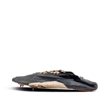 View 2. Thumbnail of Lot 13. Nike Co-Founder Bill Bowerman 1960s Pre-Nike Handmade Black and Blue Track Spikes.
