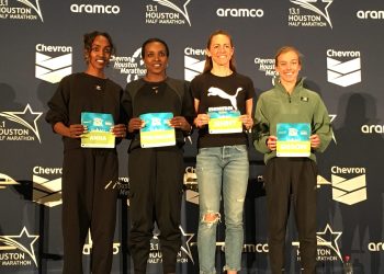 ATHLETES HOPE FOR FAST TIMES IN HOUSTON ON SUNDAY