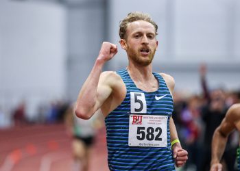 Woody Kincaid sets AR for 5,000m, 12:51.61,  in titanic struggle with Joe Klecker, 12:54.99, both under 13 minutes!