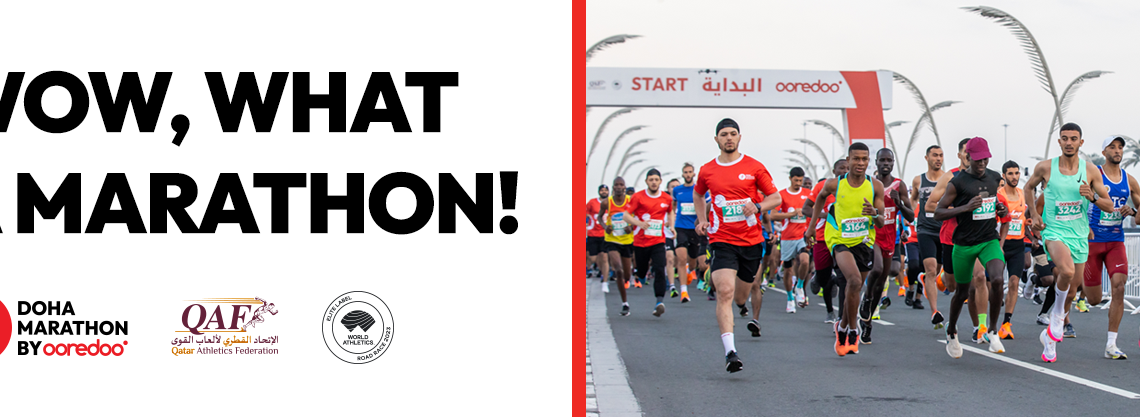 Mouhcine Outalha and Meseret Belete won in Doha Marathon by Ooredoo