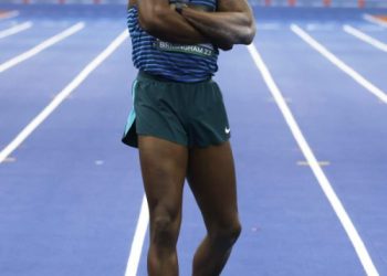 Marquis Dendy wins the Men’s Long Jump at Birmingham WIT Final with “style and sartorial elegance”