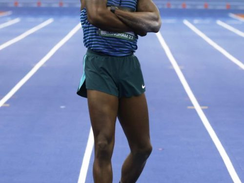 Marquis Dendy wins the Men’s Long Jump at Birmingham WIT Final with “style and sartorial elegance”