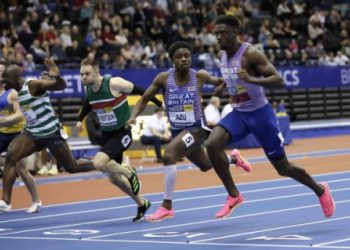 The Men’s 60 meters at the 2023 British Athletics Trials…