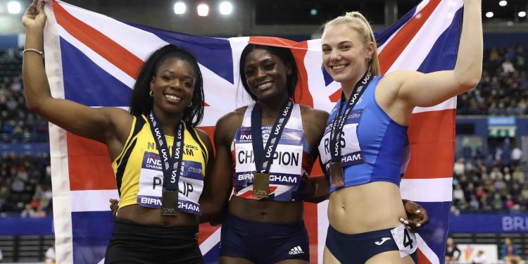 The Women’s 60 meters at the 2023 British Athletics Indoor Champs