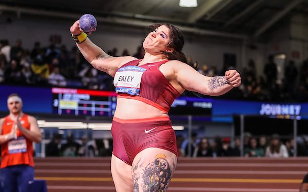 Chase Ealey takes the shot put by storm at 2023 Millrose Games