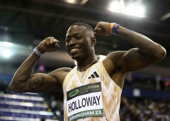 Grant Holloway has never been beaten over the 60 meter hurdles, that’s just a fact….