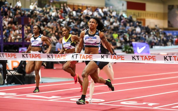 Aleia Hobbs sets AR at 60 meters, Sam Prakel doubles at 1,500m/3,000m, Joe Kovacs gets first indoor title, on Day 3 of the 2023 USATF Indoor Champs!