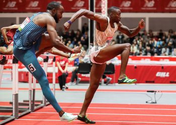 Grant Holloway takes indoor wins 60 & 61 at the 2023 New Balance Indoor GP with 7.38 WL!
