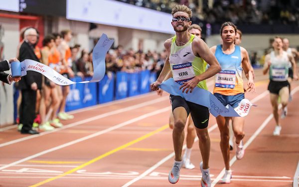Josh Kerr wins 3000m at Millrose in MR 7:33.47, check out his last 400 meters!