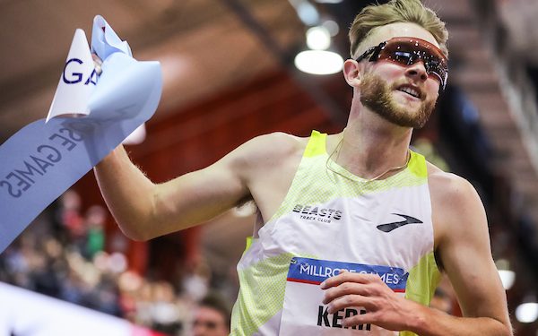 Josh Kerr wins 3000m at Millrose in MR 7:33.47, check out his last 400 meters!