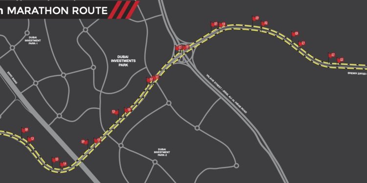 2023 Dubai Marathon Showcases new course this year!