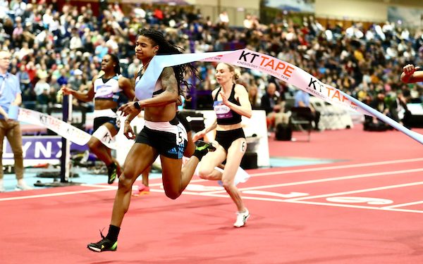 Aleia Hobbs sets AR at 60 meters, Sam Prakel doubles at 1,500m/3,000m, Joe Kovacs gets first indoor title, on Day 3 of the 2023 USATF Indoor Champs!