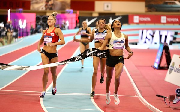 Aleia Hobbs sets AR at 60 meters, Sam Prakel doubles at 1,500m/3,000m, Joe Kovacs gets first indoor title, on Day 3 of the 2023 USATF Indoor Champs!