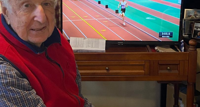 MY MILLROSE UPDATE:  GIL DODDS 4:05.3 TO YARED NUGUSE 3:47.38.  CLIMBING ALL THOSE STAIRS TO SITTING THIS ONE OUT.   