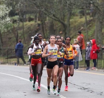 2023 Boston Marathon: Emma Bates, First American female at Boston, Talks to the Media…