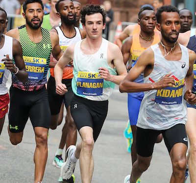 BEADLESCOMB, ABEBE WIN B.A.A. 5-K IN SPRINT FINISHES (April 15)