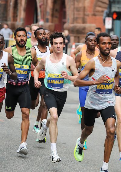 BEADLESCOMB, ABEBE WIN B.A.A. 5-K IN SPRINT FINISHES (April 15)