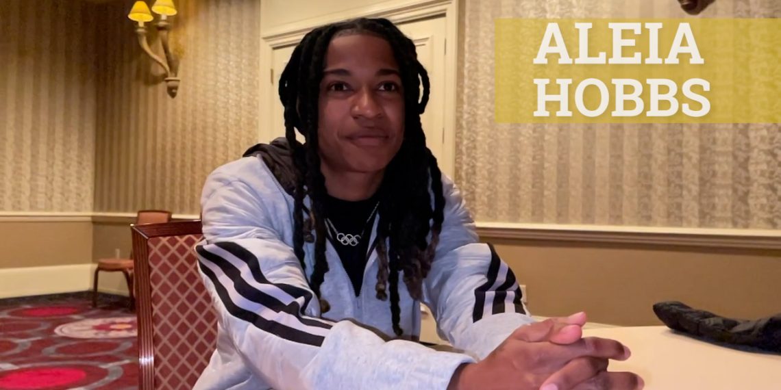 Aleia Hobbs, A Conversation with the American record holder at 60 meters, on training, racing and being a new Mom…the RunBlogRun Interview