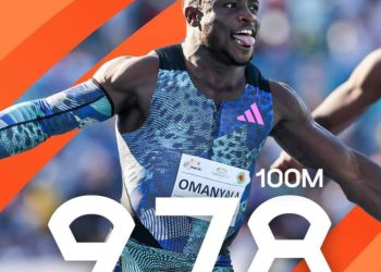 It is not a world leading time, yet again, for Ferdinand Omanyala after running 9.78 at the Botswana Golden Grand Prix CTG