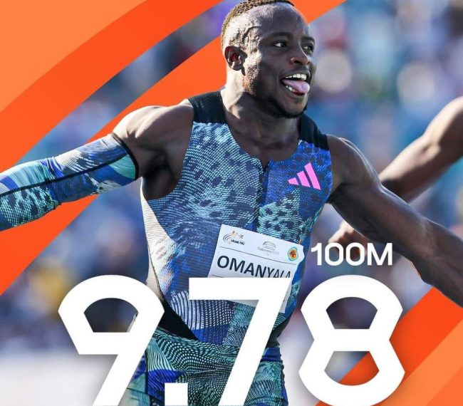 It is not a world leading time, yet again, for Ferdinand Omanyala after running 9.78 at the Botswana Golden Grand Prix CTG