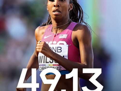 Britton Wilson runs 49.13 WL for 400 meter flat /53.28 for 400m hurdles!