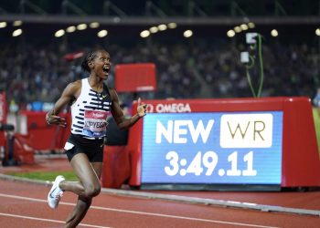 World Record in the Women’s 1,500 meters by Faith Kipyegon! (3:49.11 WR) at Florence Diamond League