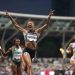 Gabby Thomas wins the 200 meters at the Paris Diamond League